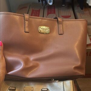 Michael Kors Brown Leather Tote